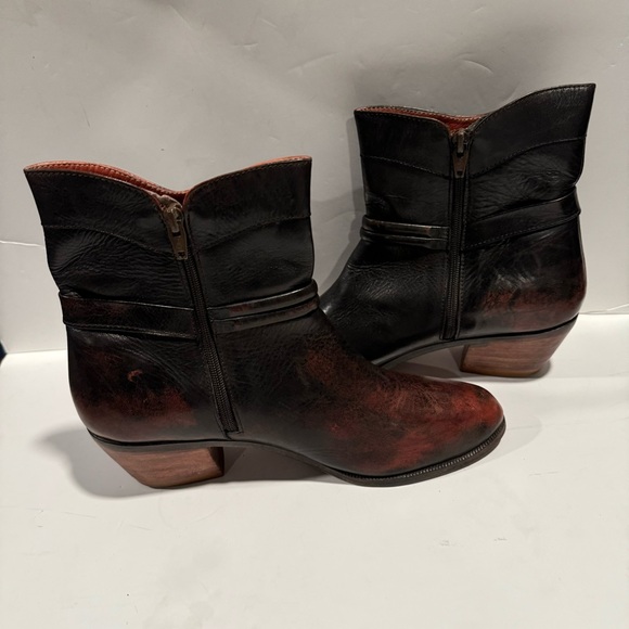 Stacy Adams Harness Contrasting Pattern Ankle Boots Size 8 - Picture 9 of 13